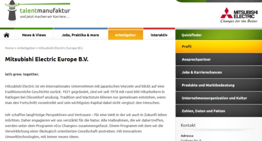 Mitsubishi Electric Europe B.V. ist der erste Kunde für unsere „talentmanufaktur“