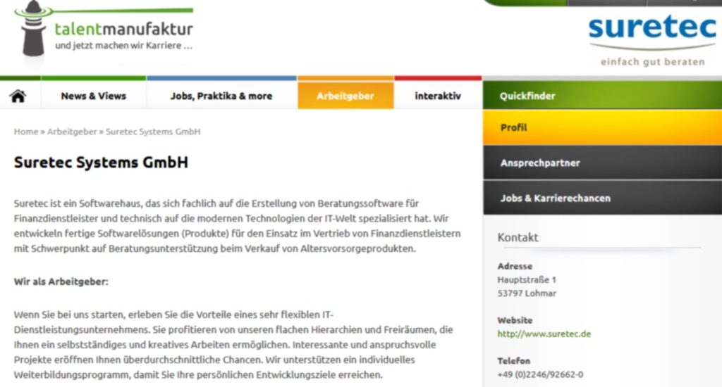 Neuer Kunde für unsere „talentmanufaktur“